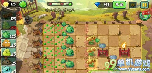植物大战僵尸2功夫世界第12关三星图文攻略
