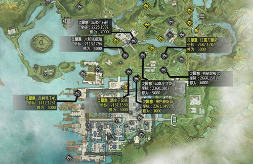 天涯明月刀杭州地图灵犀点介绍