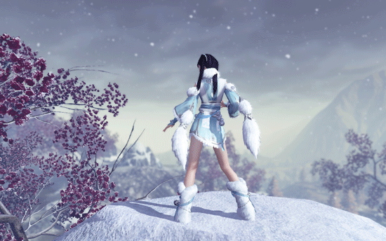 天涯明月刀心王雪影套时装外观 新时装雪影套新年上