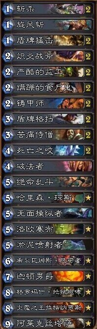 炉石传说土豪战士9月赛季上传说心得攻略