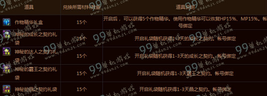 DNF作物精华礼盒怎么得 作物精华礼盒能开出什么