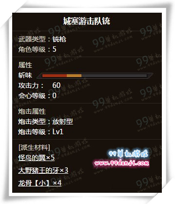 怪物猎人ol城塞游击队铳怎么样 厉害吗