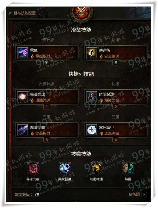 暗黑3 2.4法师罩球流80层配装技能选择分享教学