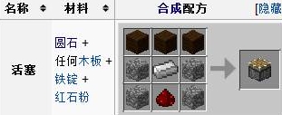我的世界活塞怎么合成?我的世界活塞有什么用?