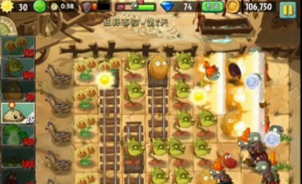 植物大战僵尸2中文版狂野西部第8关二星攻略