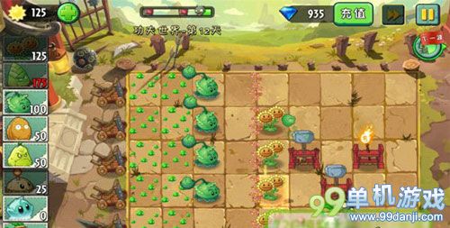 植物大战僵尸2功夫世界第12关三颗星图文攻略