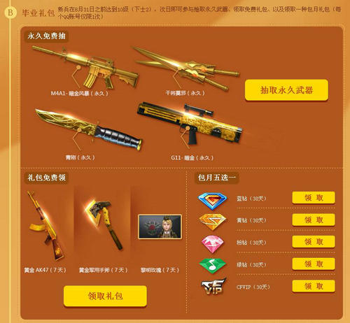 CF穿越火线精英招募活动介绍与网址 礼包送不停