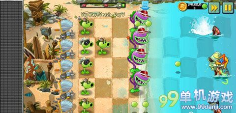 植物大战僵尸2海滩世界第3关图文过关攻略
