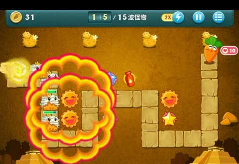 《保卫萝卜》PC版沙漠主题第1关图文攻略