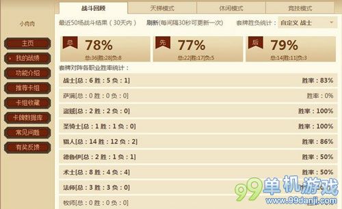 炉石传说国服天梯前三80%胜率的土豪战士卡组分享