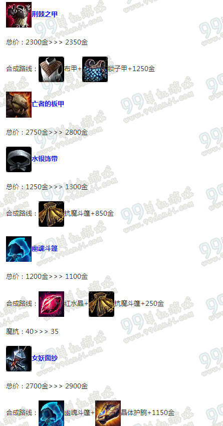 LOLS6季前赛坦克出装搭配 LOLS6季前赛坦克出装改动一览