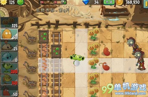 植物大战僵尸2中文版狂野西部第9关三星攻略