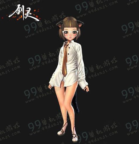 剑灵2016情人节时装外观展示 风吹PP凉没裤子系列