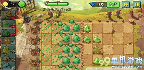 植物大战僵尸2功夫世界第12关三星图文攻略