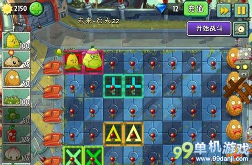 植物大战僵尸2未来世界第22关一阶植物过关攻略
