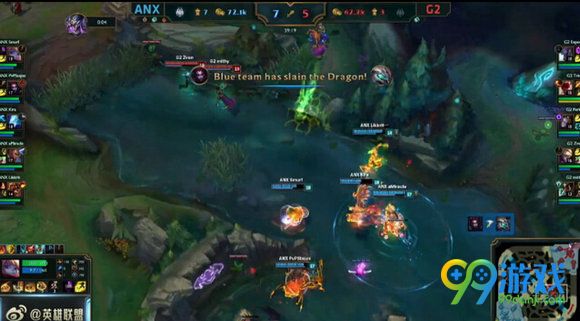 lol2016全球总决赛10月3日ANX vs G2 文字战报 1:0