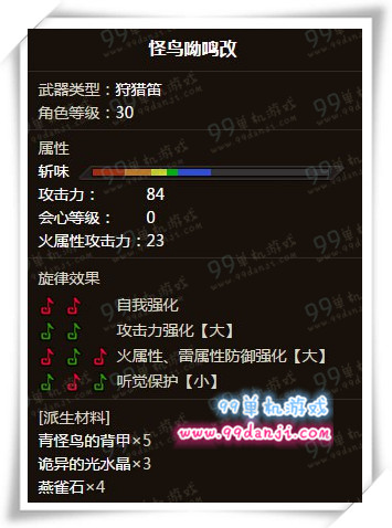怪物猎人ol怪鸟呦鸣改怎么样 和怪鸟呦鸣对比分析