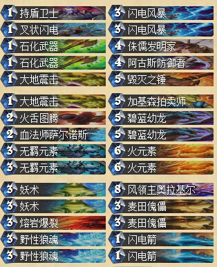 炉石传说 持盾卫士流中速萨满卡组分享 中速萨满攻略
