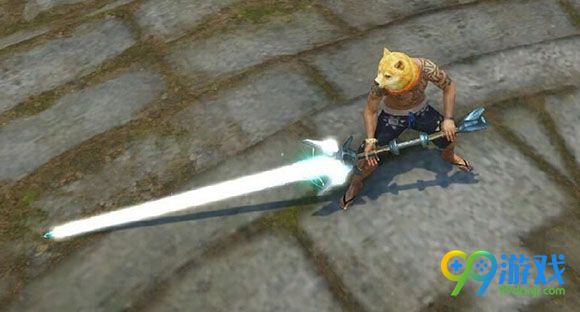 怪物猎人ol龙光魔晶太刀S级武器时装外观展示