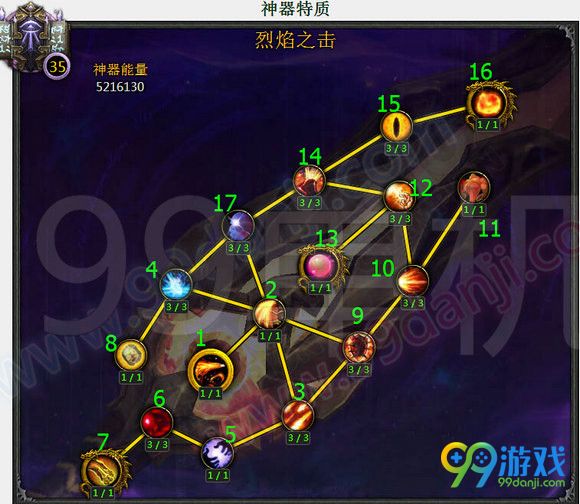 魔兽世界7.0火法神器加点顺序 火法神器加点指南