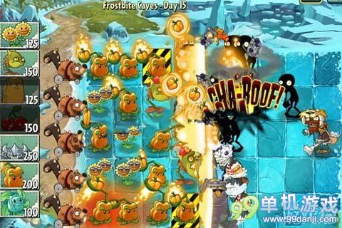 植物大战僵尸2国际版冰霜洞穴第15关图文攻略