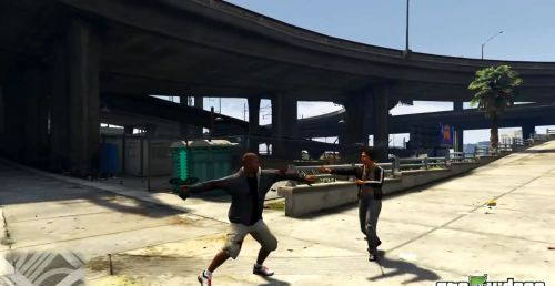 GTA5《我的世界》“大宝剑”MOD 像素征服罪恶之都