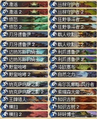 炉石传说冠军试炼传说德鲁伊89%胜率卡组分享
