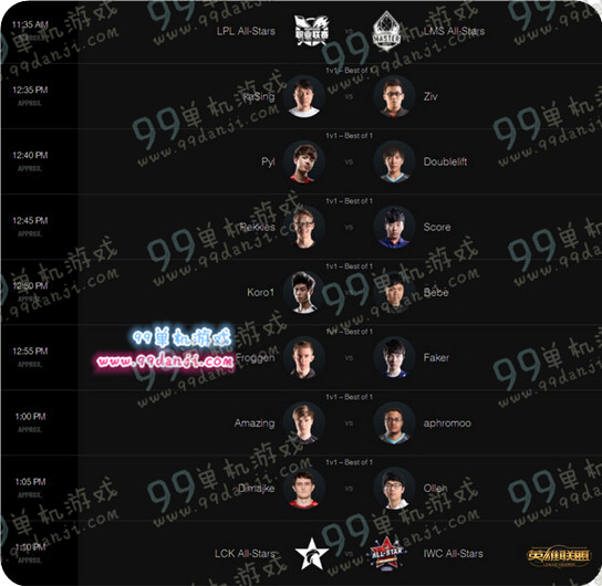 LOL2015ALLSTAR全明星赛赛程表 LOL全明星赛直播地址