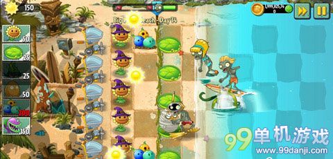 植物大战僵尸2海滩世界第14关图文过关攻略