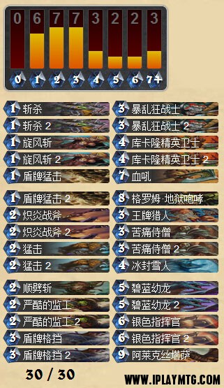 炉石传说外服黑与蓝土豪战卡组心得分享 战士攻略