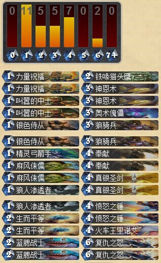 炉石传说 针对奇迹贼和大王术 神恩圣骑卡组分享
