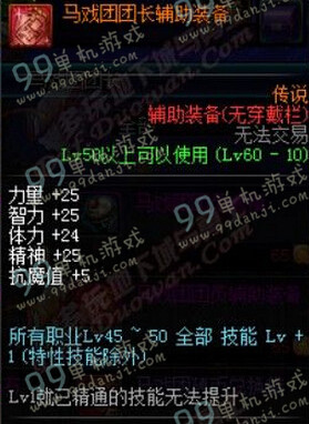 DNF马戏团团长辅助装备属性 传说马戏团团长辅助装备怎么得