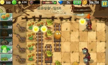 植物大战僵尸2中文版狂野西部第8关二星攻略