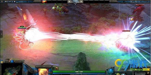 dota2 2016不朽3火女莉娜肩膀特效技能灭神斩展示