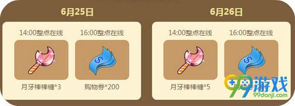 QQ炫舞2016年6月回馈第四周月末4400点券陪你过