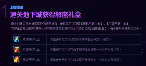 DNF数字解密活动玩法与奖励介绍
