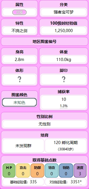 宝可梦剑盾神兽有哪些 宝可梦剑盾神兽属性详情一览