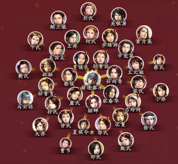 三国志13女武将一览 三国志13最全女性羁绊图