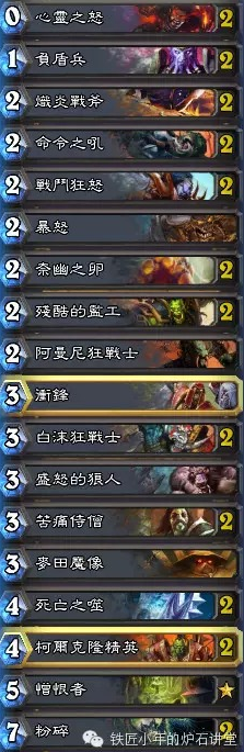 炉石传说作死向负伤流娱乐战士卡组分享