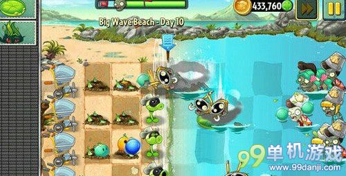 植物大战僵尸2海滩世界第10关图文过关攻略
