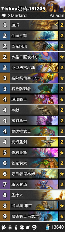 炉石传说拉斯塔哈的大乱斗骑士怎么玩 拉斯塔哈的大乱斗骑士卡组推荐
