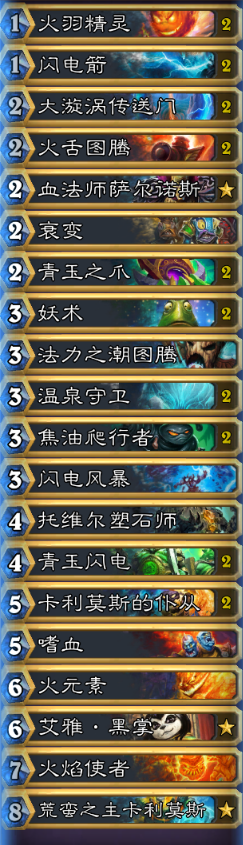 炉石传说安戈洛控场元素萨卡组分享 控场元素萨介绍