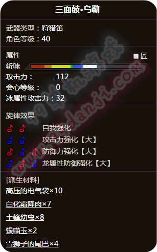 怪物猎人ol三面鼓乌勒怎么样 三面鼓乌勒值得派生吗