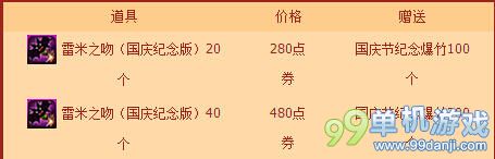 DNF国庆纪念雷米之吻售价与奖励一览