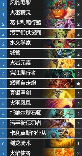 炉石传说安戈洛K神元素骑卡组分享 元素骑卡组图文一览