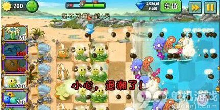 植物大战僵尸2巨浪沙滩坚不可摧第2关心得攻略