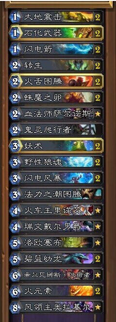 炉石传说NAXX新卡应用 重生控制流萨满卡组分享