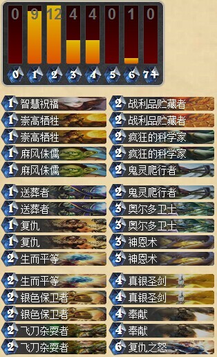 炉石传说休闲清任务专用卡组 快攻亡语流神恩圣骑士