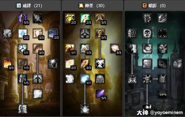 魔兽世界怀旧服牧师天赋推荐
