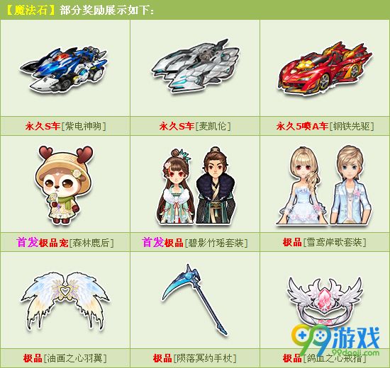 QQ飞车2016年末12月购魔法师送永久S车紫电神驹